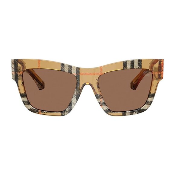 NEW BURBERRY BE4449 414673 SUNGLASSES CHECK SAND WOMEN BE4449 4146/73 - Picture 1 of 3